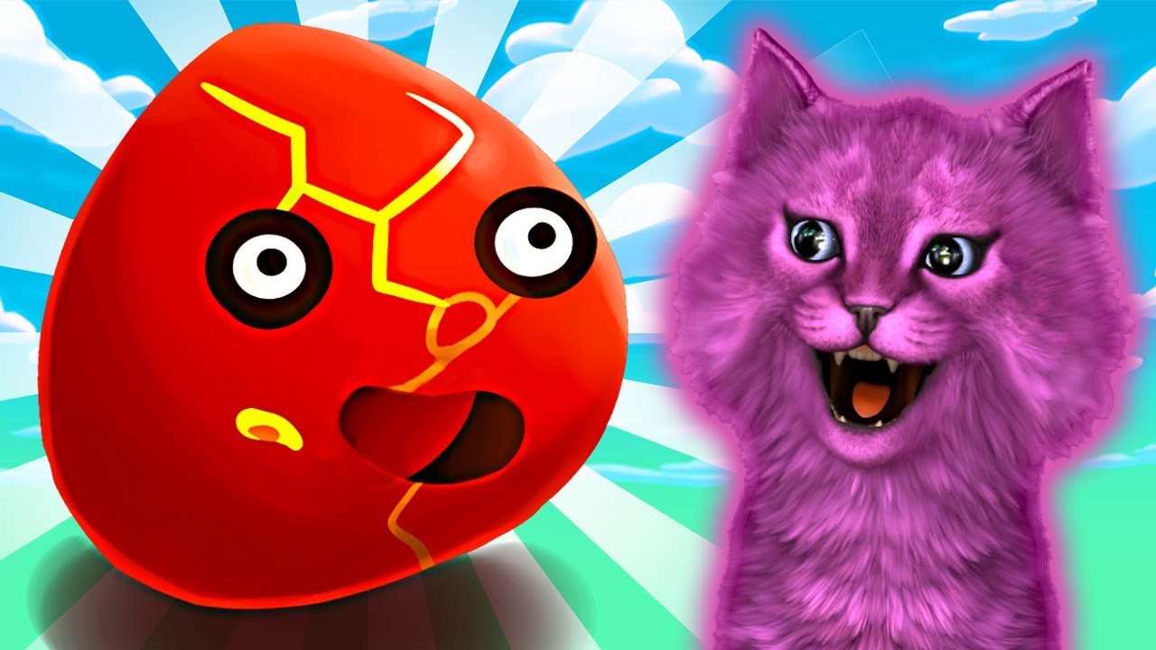 НОВЫЙ СЛАЙМ из ОГНЯ КОТЕНОК АБИ ИГРА для ДЕТЕЙ и МАЛЫШЕЙ #76 смотреть онлайн