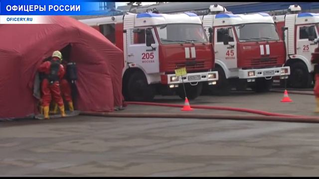 Показательные учения МЧС на платформе Кунцево-2 смотреть онлайн