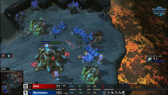 WCS Global Finals 2015: Ro16, INnoVation vs Zest (комментирует Alex007) смотреть онлайн