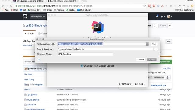 CS 125: Importing a GitHub Project Into IntelliJ смотреть онлайн