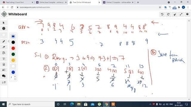 Count Sort (Full explain in Hindi) In JAVA смотреть онлайн