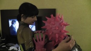 Domina Elle balloon boob inflation