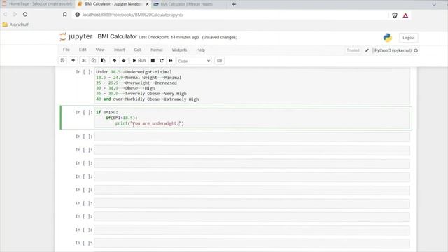 10-) Building a BMI Calculator with Python | Python Projects for Beginners | bunudayaz смотреть онлайн