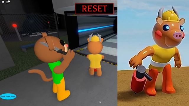БЫК СТРОИТЕЛЬ - Новый персонаж в игре Свинка Пигги роблокс | Piggy roblox | Скин из 12 главы смотреть онлайн