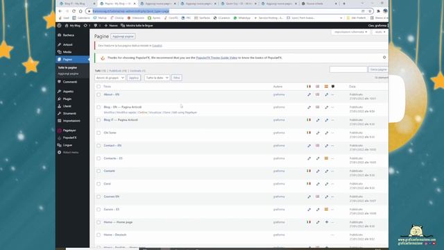 16 CORSO DI WORDPRESS 5.9: Sito MULTILINGUA con Polylang tutorial ita ?️? смотреть онлайн
