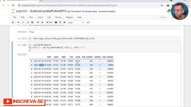COMO PLOTAR GRÁFICOS DE CANDLES COM PYTHON E MT5 смотреть онлайн