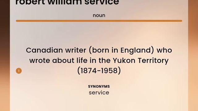 Robert william service — ROBERT WILLIAM SERVICE meaning смотреть онлайн