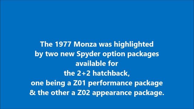 Visual History of Chevrolet Monza смотреть онлайн