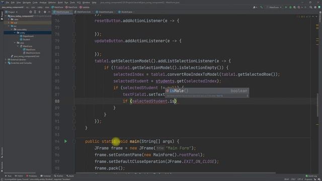 Java Swing Tutorial - Add dan Update JTable Data | IntelliJ IDEA смотреть онлайн