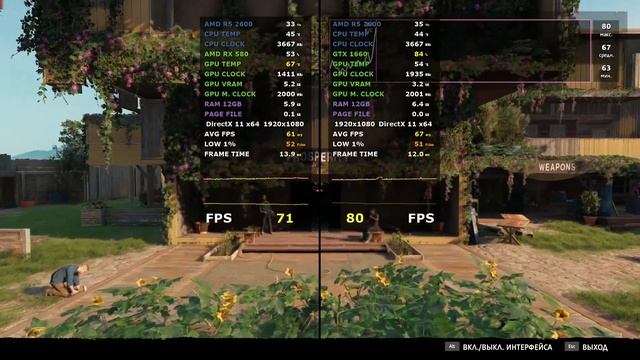 RX 580 vs GTX 1660 in 7 games смотреть онлайн