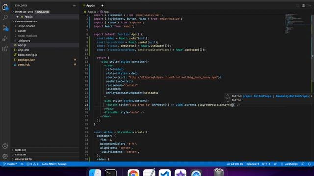 How to Add Videos to your Expo React Native Apps - Video File in Source Code and URL смотреть онлайн