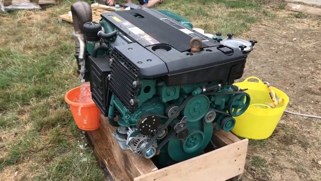 Volvo Penta D4-260 Start Up Engine Test Run