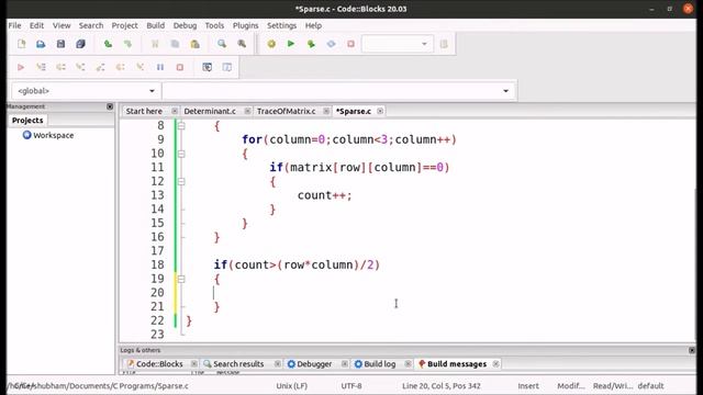20.How to write a C Program to check matrix is Sparse Matrix or not - C Program смотреть онлайн
