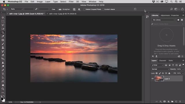 Use Photoshop CC to Crop and Straighten a Photo to Improve Composition | Adobe Creative Cloud смотреть онлайн
