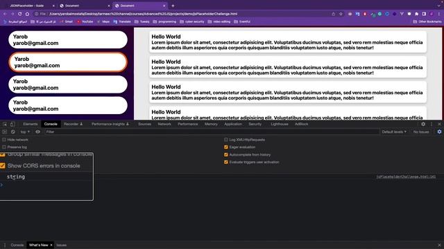 9.2: حل تحدي الـ API مع Json Placeholder смотреть онлайн