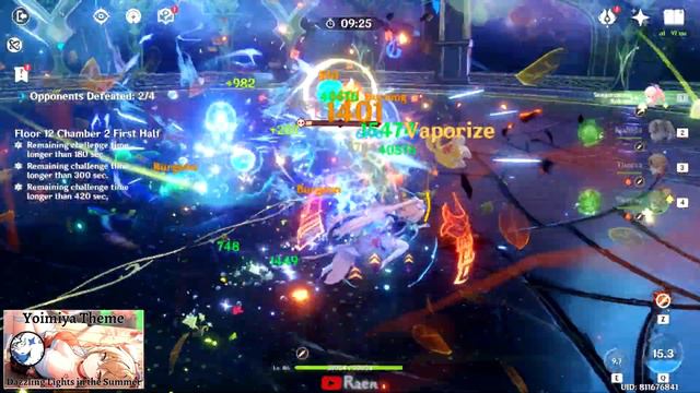 Kokomi + Thoma Burgeon / Yoimiya Vape 4.4 Floor 12 9 Stars Genshin Impact смотреть онлайн