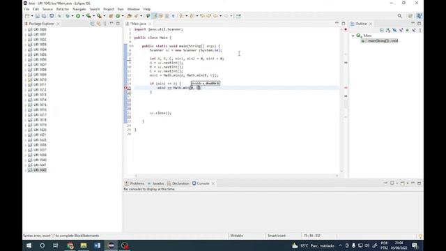 Sort Simples (URI 1042) - Exercício resolvido Java - Beecrowd смотреть онлайн