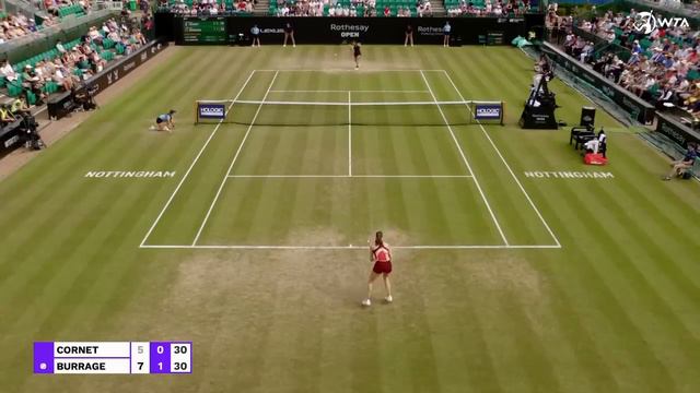 Alize Cornet vs. Jodie Burrage | 2023 Nottingham Semifinal | WTA Match Highlights смотреть онлайн