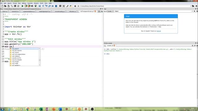 How to Create Transparent Windows using Python! смотреть онлайн