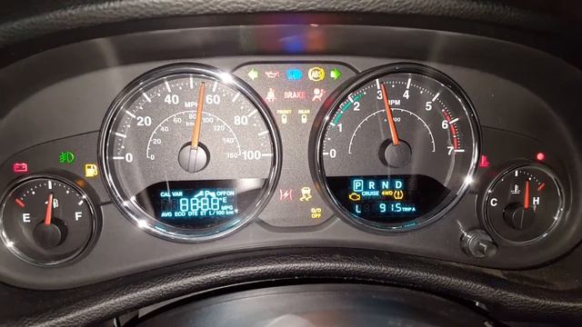 How to run a Diagnostic Check on 2011 Jeep Wrangler JK Instrument Cluster смотреть онлайн