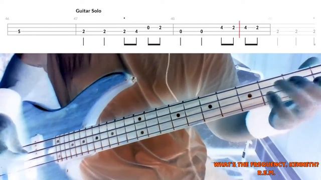 What's The Frequency, Kenneth? by R.E.M. - Bass Cover with Tabs Play-Along смотреть онлайн