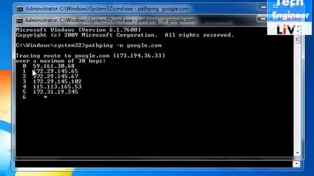 Windows Networking Command Line Tool - PATHPING смотреть онлайн
