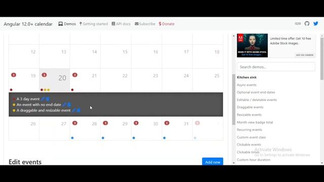 How to use Angular Calendar npm | Demo + Code смотреть онлайн
