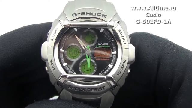 Мужские японские наручные часы Casio G-SHOCK G- 501FD -1A смотреть онлайн