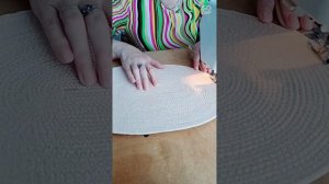 Сшила чехлы на круглый и овальный пуфики.