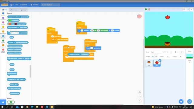 Scratchda Mukkamal O`yin Yaratish Savatcha  O`yini 4-loyiha