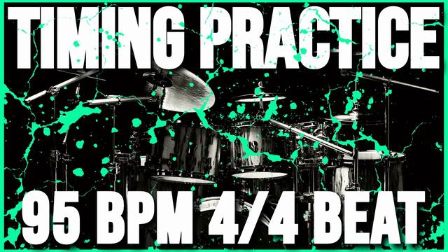 95 BPM | Timing Practice | 4/4 Simple Drum Beat | Metronome смотреть онлайн