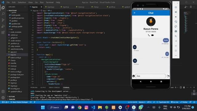 React Native Chat Application | Full Video | Java Institute | Hiranya Semindi смотреть онлайн
