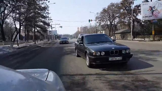 BMW club Taldykorgan. Автопробег по городу. 8 марта. смотреть онлайн