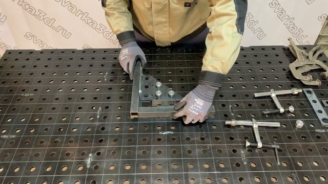 Сварочный стол шаг 50 мм и координатная сетка . Обзор стола размером 1.5х1 м. смотреть онлайн