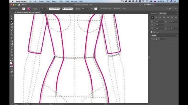 Урок 4. Рисуем технический эскиз платья в Adobe Illustrator смотреть онлайн