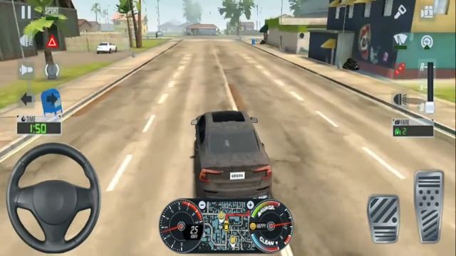 Taxi Sim 2020 | Driving Volvo Yellow Passenger CAB Car | Car Games Android iOS and mobile Gameplay смотреть онлайн