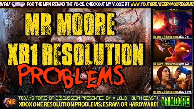 XBOX ONE RESOLUTION PROBLEMS: ESRAM OR HARDWARE!? смотреть онлайн