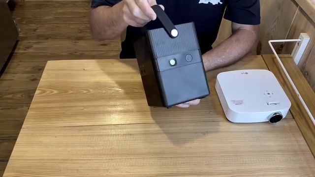 Update: LG PF50KA Portable Projector Using External Battery