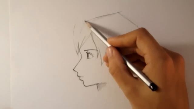 Как рисовать аниме в профиль смотреть онлайн