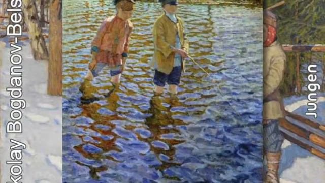 Nikolay Bogdanov-Belsky - gallery of oil paintings / reproductions - Ölbild/Reproduktionen - x43 смотреть онлайн