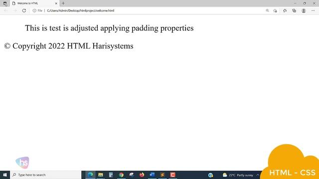 Padding in HTML and CSS - Web Development Tutorials - Learn HTML/CSS - How CSS Padding - Harisystem смотреть онлайн
