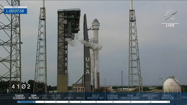 Boeing Starliner OFT-2 Launch (Official NASA Broadcast) смотреть онлайн