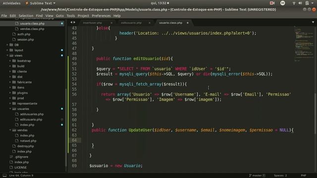 Controle de Estoque em PHP - Criando pagina de Edit Usuário P.2 - Parte 29 смотреть онлайн