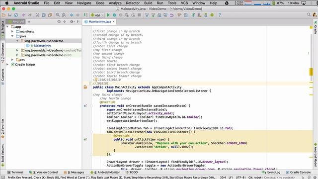 Android Studio Git Branches Merges and Github смотреть онлайн