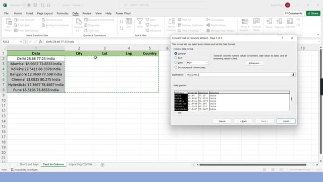 Excel Text to Column, .CSV file use смотреть онлайн