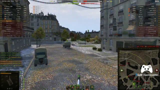 Т-100 ЛТ. Ранговый бой на карте "Париж". смотреть онлайн