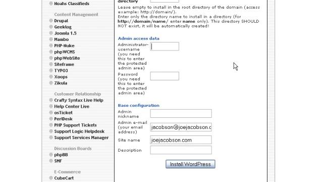 8 Install Wordpress Script смотреть онлайн