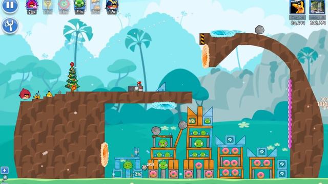 Angry Birds Friends Tournament All Levels Week 329-B PC Highscore POWER-UP walkthrough смотреть онлайн
