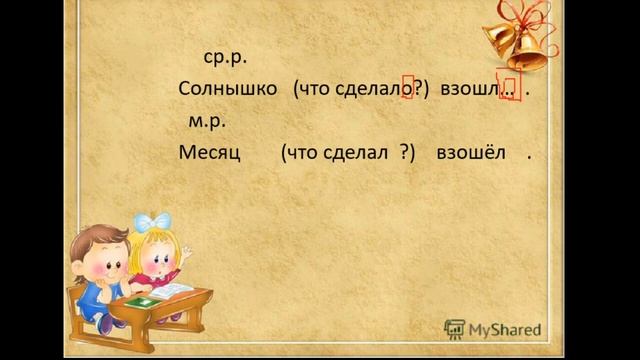 3 класс - Русский язык- Изменение по родам глаголов прошедшего времени -16.04.2020 смотреть онлайн