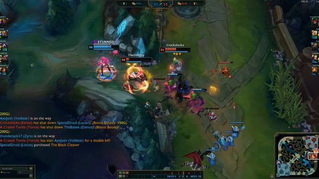 League of Legends Zyra Ult Triple Kill смотреть онлайн